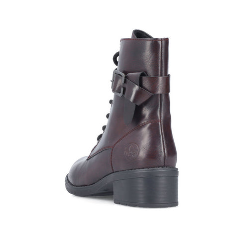 Rieker Women's Ankle Boots 75431-35 Wine - Comfortable Stylish Everyday Boots